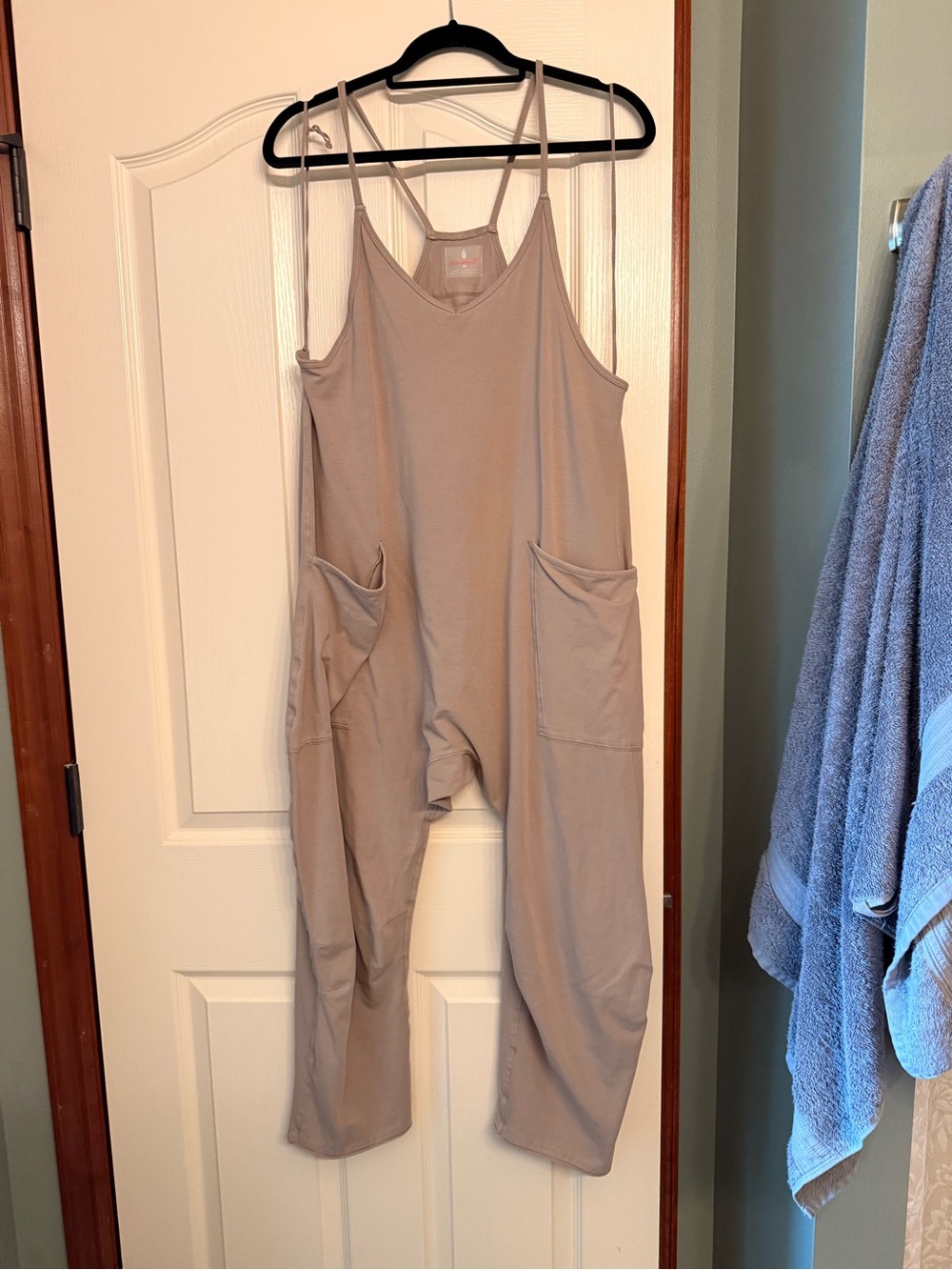 Free People Movement Hotshot Onesie Jumpsuit - Taupe